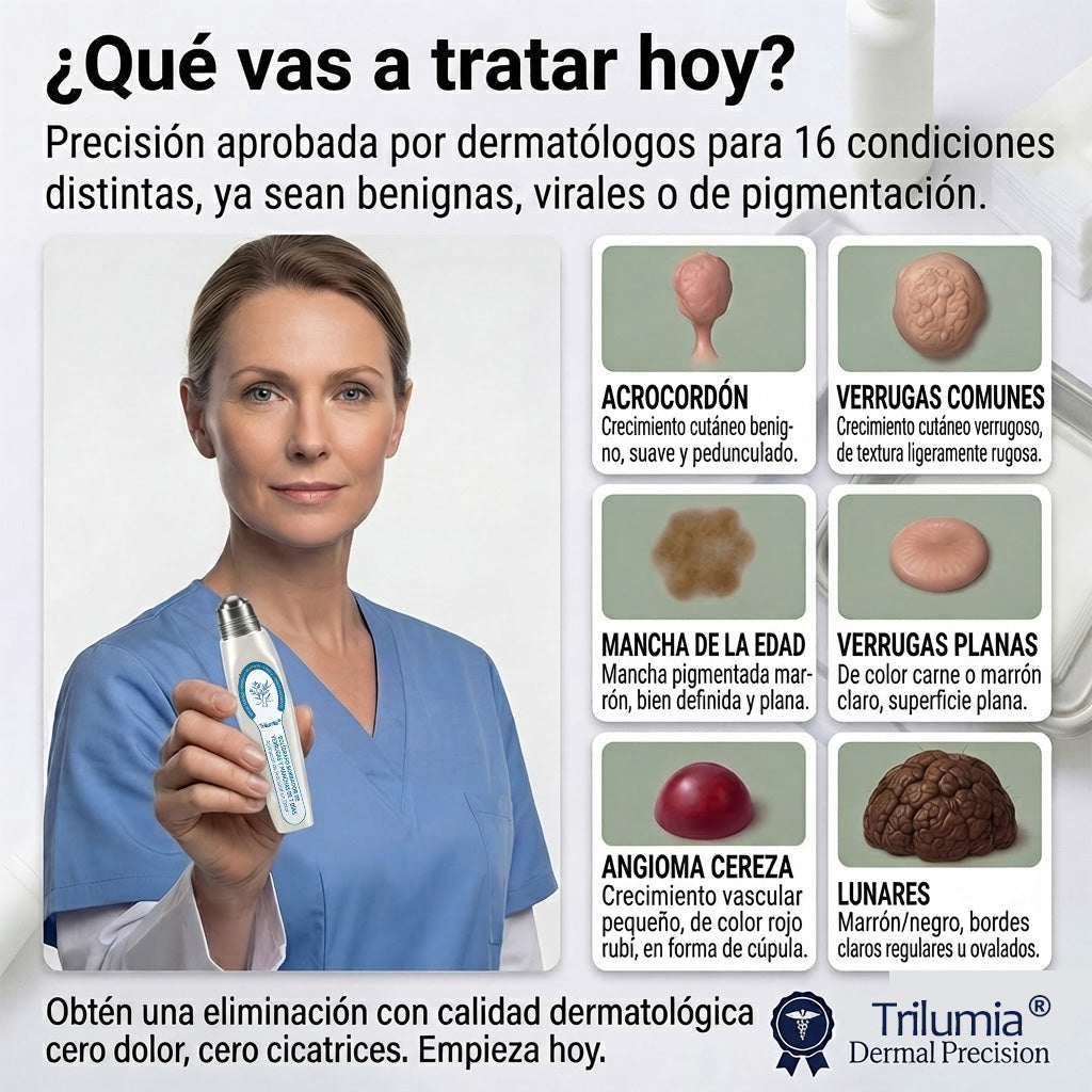🇲🇽 Tecnología de cuidado de la piel inspirada en dermatología | 🎲 Solución de cuidado para acrocordones y manchas en 7 días | 🖊️ Pluma avanzada con aplicador de precisión — Aplicación suave y resultados de piel con apariencia más uniforme