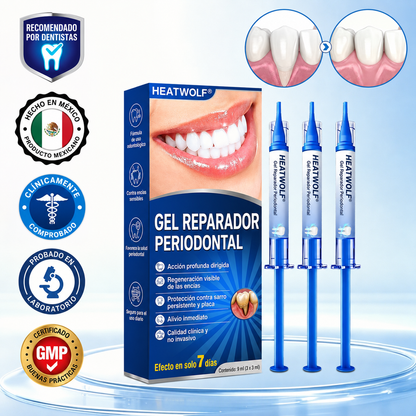 🇲🇽🍄🦷1️⃣ HEATWOLF® GumRevive Gel Reparador Periodontal