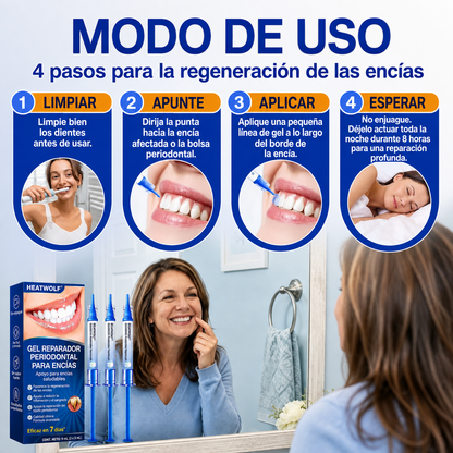 🇲🇽🍄🦷1️⃣ HEATWOLF® GumRevive Gel Reparador Periodontal
