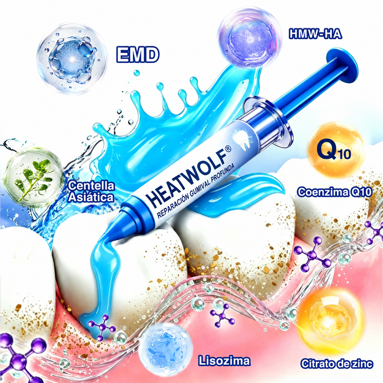 🇲🇽🍄🦷1️⃣ HEATWOLF® GumRevive Gel Reparador Periodontal