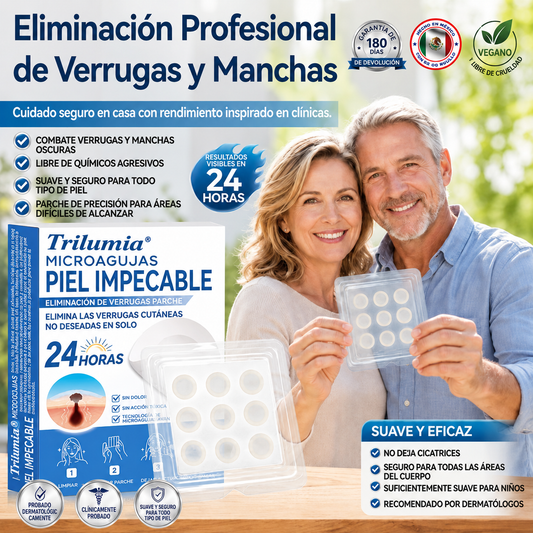 Último día: 70% de descuento🔥  Trilumia® Parches de Microagujas para el Cuidado Localizado de la Piel