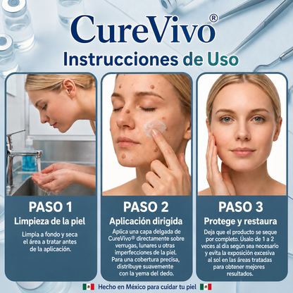 🥑1️⃣ CureVivo® Crema de 7 Días para Acrocordones y Manchas (Fórmula sin dolor · Sin cicatrices)