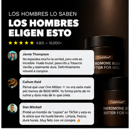 CureVivo® Mantequilla Corporal con Feromonas para Hombre