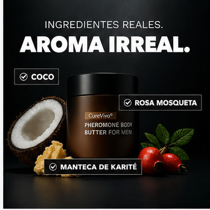 CureVivo® Mantequilla Corporal con Feromonas para Hombre